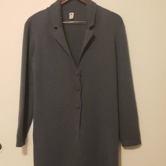 Peruvian Imports baby alpaca long cardigan size medium. - Picture 1 of 8